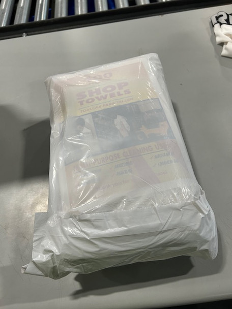 GENERIC 100 SHOP TOWELS, 12X14 IN - WHITE New