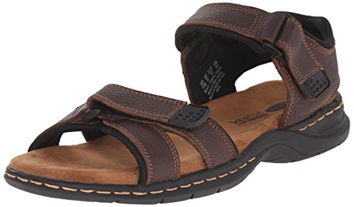 DR. SCHOLL'S DR. SCHOLLS SHOES MENS GUS SANDAL SIZE: MEN 11 BRYR BROWN