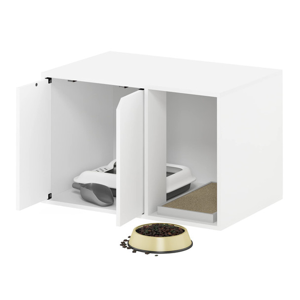 FURRINO FURINNO PELI LITTER BOX ENCLOSURE, SMALL, SOLID WHITE - WHITE