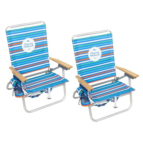 Tommy Bahama 4-Position Extended seat Height Easy in-Easy Out Folding Chair