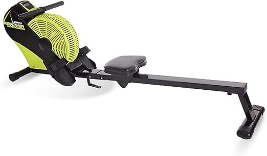 STAMINA ATS AIR ROWER ROWING MACHINE LCD MONITOR DYNAMIC - GREEN/BLACK
