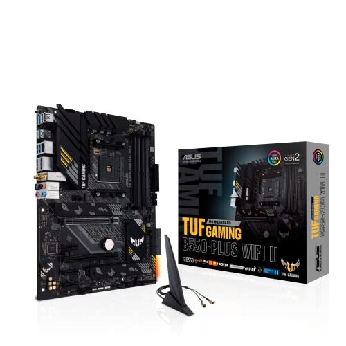 ASUS TUF GAMING B550-PLUS WIFI II AM4 AMD B550 ATX AMD MOTHERBOARD BLACK