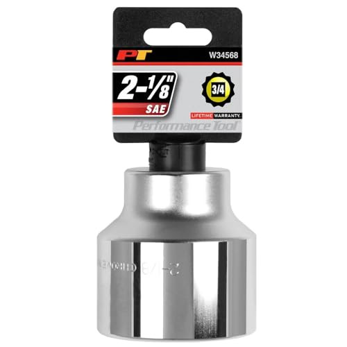 Performance Tool W34568 3/4" Drive 12-Point SAE Standard Socket, 2-1/8"