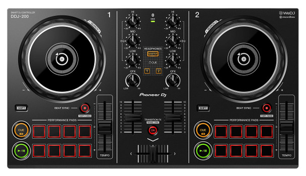 PIONEER DJ CONTROLLER DDJ-200 - BLACK