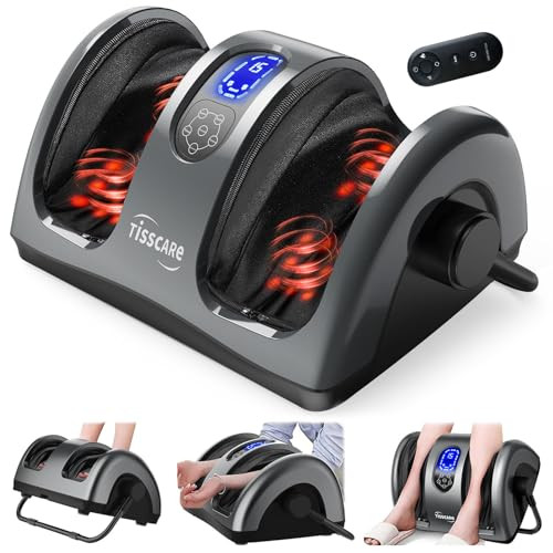 TISSCARE SHIATSU FOOT MASSAGER WITH HEAT - GRAY