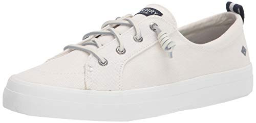 SPERRY MODERN CREST VIBE CORE SNEAKER WOMEN LINEN WHITE SIZE 6