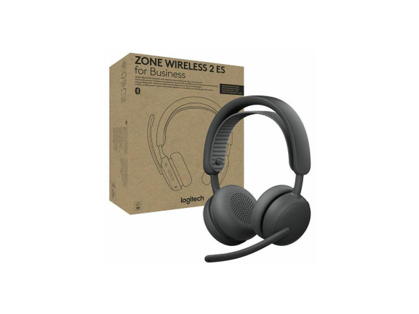 Logitech Zone Wireless 2 ES for Business - Noise-Canceling Headset with Adaptive