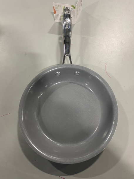 GOODFUL 8" IN CERAMIC NON-STICK FRY PAN TITANIUM REINFORCED COATIN - GRAY/WHITE New