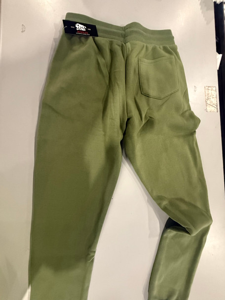 RUDOLPH FLEECE OLIVE GREEN JOGGERS SIZE: SMALL MEN - SIZE: MEN S - OLIVE New