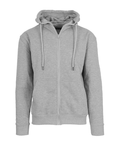 BLUE ICE MEN'S FLEECE-LINED FULL-ZIP HOODIE - SIZE: MEN 3XL - HEATHER GRAY New