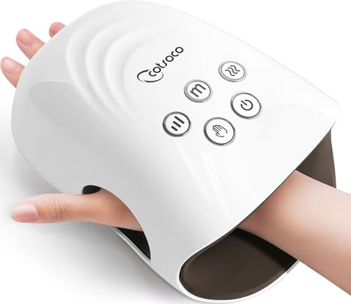 COTSOCO HAND MASSAGER WITH HEAT AND COMPRESSION - WHITE New