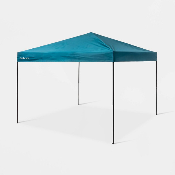 EMBARK 10'X10' RIVETED FRAME CANOPY PORTABLE UV-RESISTANT SHELTER - DARK TEAL New