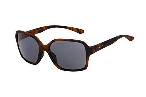 OAKLEY PROXY SUNGLASSES MATTE BROWN TORTOISE FRAME, TEAM RED LENSES OO9312-0854