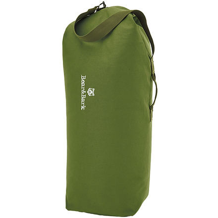BEAR & BARK MEDIUM TOP LOADER DUFFEL 40" X 25" - GREEN