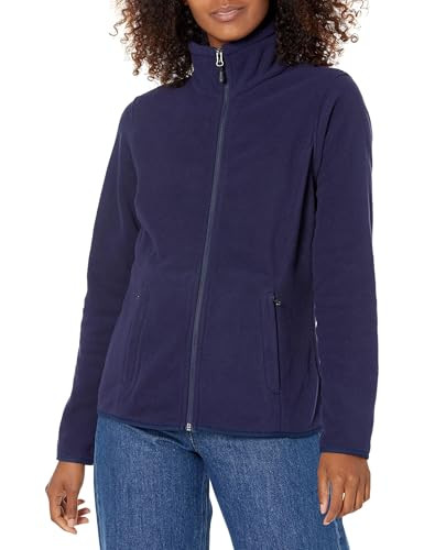 Amazon Essentials Women's Classic-Fit Full-Zip Polar Soft Fleece Jacket S Navy New