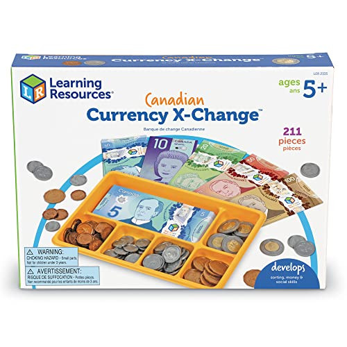 LEARNING RESOURCES CANADIAN CURRENCY-X-CHANGE,211 pieces, ages 5+ - MULTICOLOR