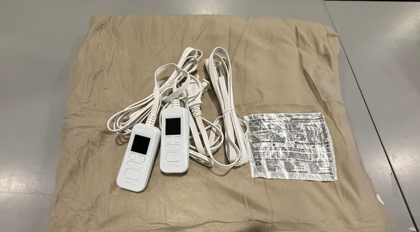 SUNBEAM ROYAL ULTRA FLEECE HEATED ELECTRIC BLANKET KING - 90" X 100" - PEBBLE