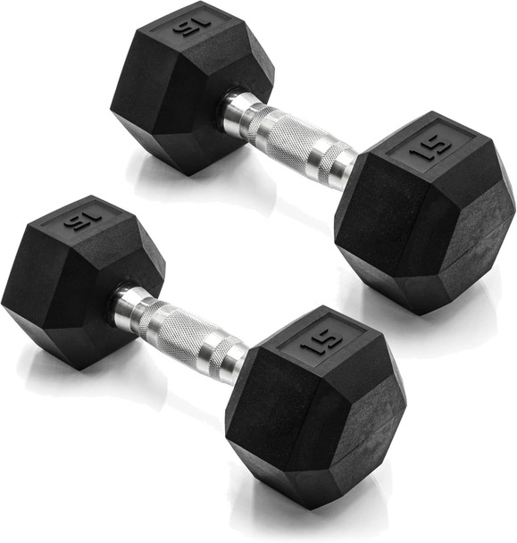 GENERIC 15LBS DUMBELL PAIR - BLACK