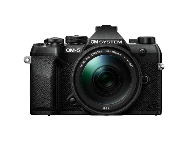 OM SYSTEM OM-5 Mark II Mirrorless Camera, Black with ED 14-150mm f/4-5.6 II Lens