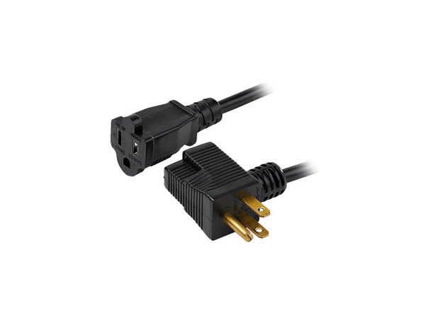 StarTech Piggyback Power Extension Cord - Nema 5-15P to 2x Nema 5-15R, 16 AWG,