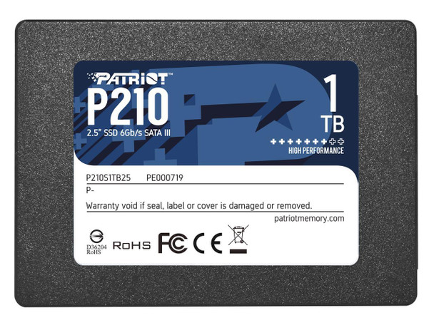 Patriot P210 SATA 3 1TB SSD 2.5 Inch
