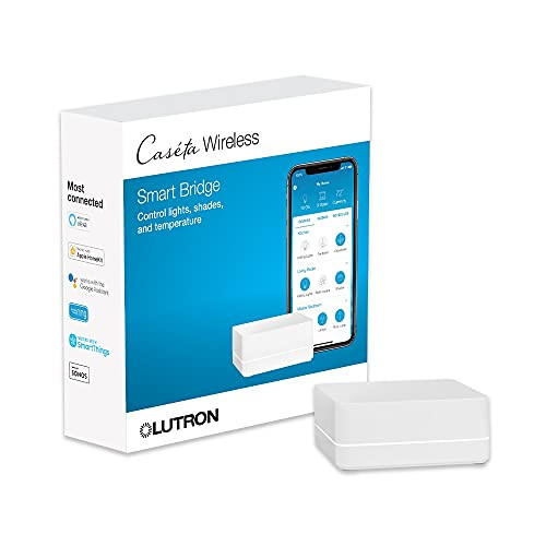 Lutron Caseta Smart Lighting Smart Hub for Light Bulbs/L-BDG2-WH - White