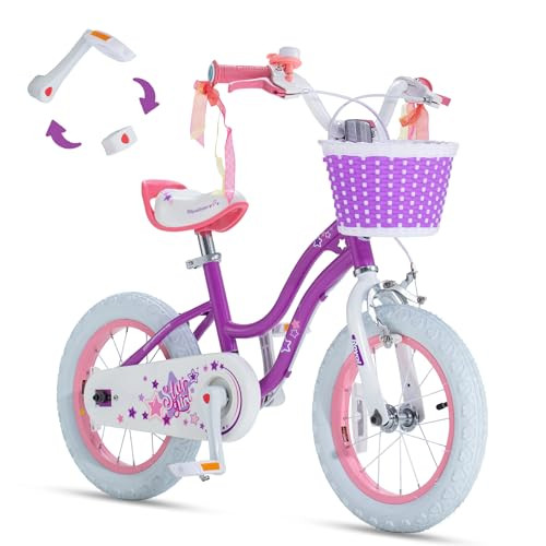 RoyalBaby Girls Bike Classic & EZ Kids Bike, Balance and Pedal Bicycle New