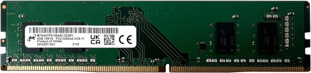 MICRON 4GB DDR4 3200 MHZ UDIMM PC4-3200A DESKTOP MEMORY - GREEN