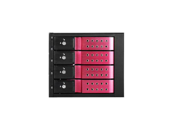 iStarUSA BPN-DE340HD-RED Trayless 3 x 5.25" to 4 x 3.5" 12Gb/s HDD Hot-swap Rack