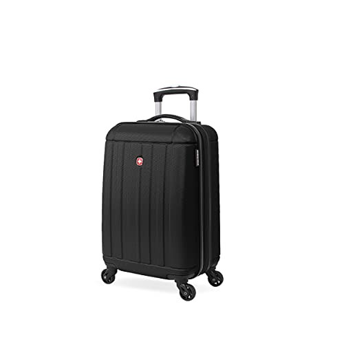 SWISSGEAR HARDSIDE EXPANDABLE LUGGAGE WITH SPINNER WHEELS CARRY-ON 18" - BLACK
