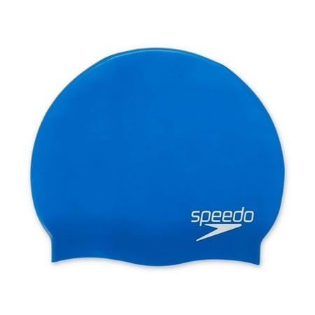 SPEEDO JUNIOR SILICONE CAP - BLUE