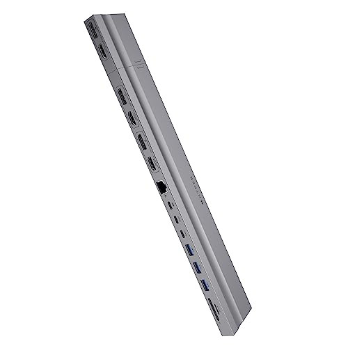 HYPERDRIVE 4K MULTI-DISPLAY DOCKING STATION FOR 13 16” MACBOOKS - SPACE GRAY