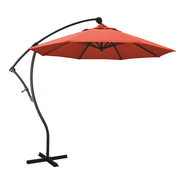 California Umbrella 9' Round Aluminum Cantilever Umbrella, BA908117-F27 - Sunset