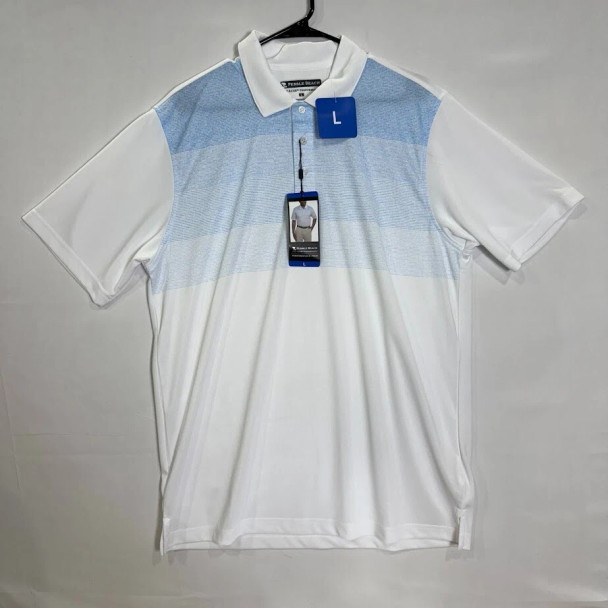 PEBBLE BEACH DRY-LUXE PERFORMANCE - SIZE: MEN L - BLUE WHITE