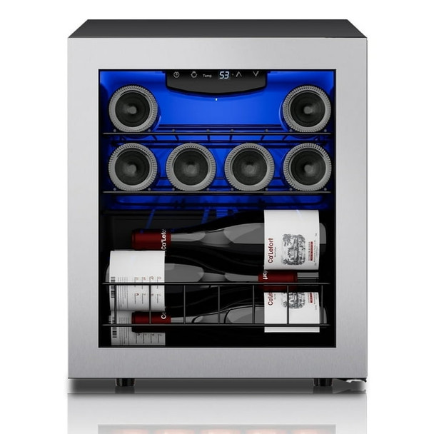 CA'LEFORT 12 BOTTLE WINE COOLER REFRIGERATOR - BLACK