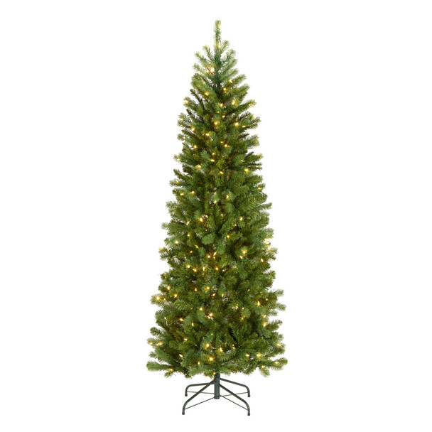 NATIONAL TREE COMPANY 6.5' FT CHRISTMAS TREE 300 LEDS 640 TIPS - GREEN
