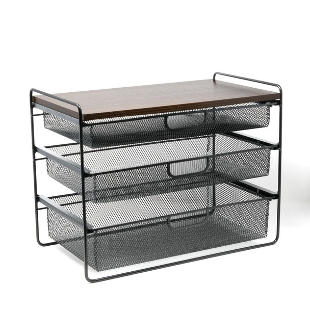 ORIGAMI CRAFT DESKTOP ORGANIZER - BLACK