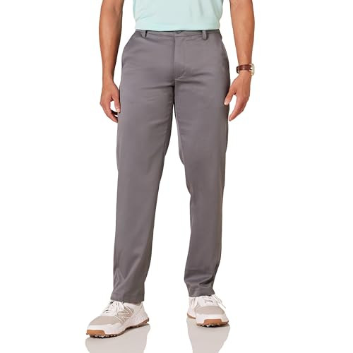 AMAZON ESSENTIALS MENS STRAIGHT-FIT STRETCH GOLF PANT GRAY SIZE 34W X 34L New