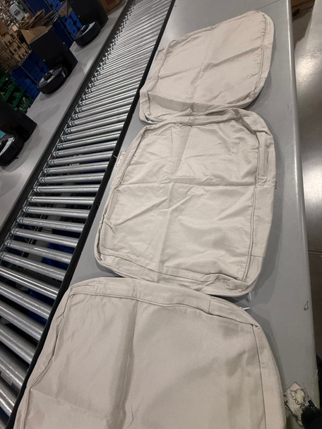 GENERIC 3PIECE SEAT CUSHION COVER BEIGE - BEIGE