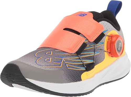 NEW BALANCE KID'S FUELCORE REVEAL V3 BOA RUNNING SHOE - SIZE: 5 - BLACK/ORANGE