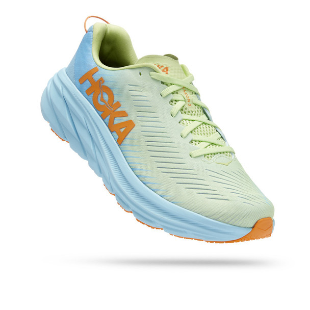 HOKA BONDI RINCON 3 TEXTILE MEN'S LOW TOP TRAINERS - 10 - BUTTERFLY/SUMMER SONG