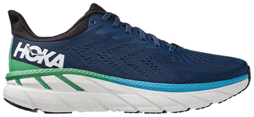 HOKA ONE ONE MEN'S CLIFTON 7 SHOES - SIZE: MEN 9.5 - MOONLIT OCEAN