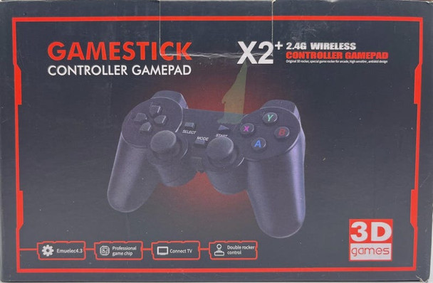GENERIC GAMESTICK CONTROLLER GAMEPAD X2+ 2.4 G WIRELESS 4K ULTRA 3D GAME - BLACK