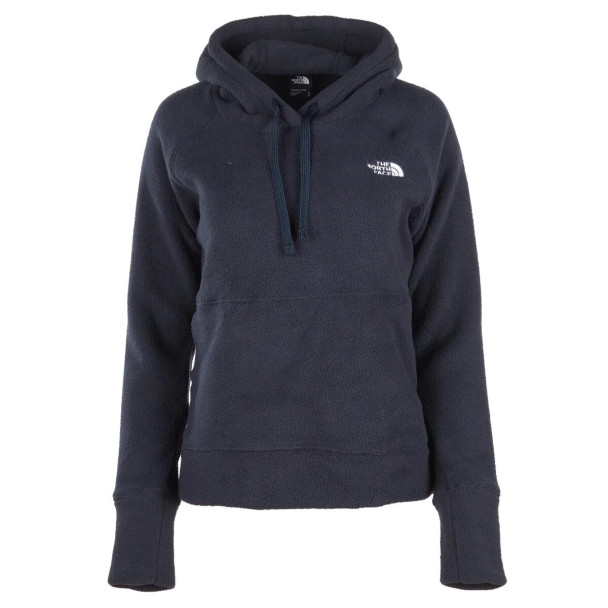 THE NORTH FACE WOMEN'S HOODED SHERPA SWEATSHIRT - SIZE: WOMEN L - NAVY