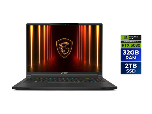 MSI Stealth A16  - 16.0" OLED 240 Hz - GeForce RTX 5080 Laptop GPU - AMD Ryzen