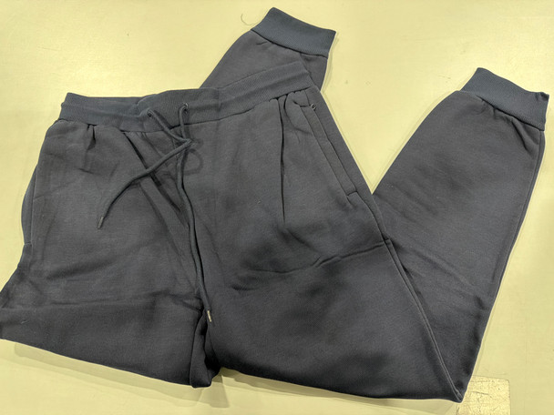 BLUE ICE MEN'S MODERN FIT CLASSIC FLEECE JOGGER SWEATPANTS - SIZE: MEN M - NAVY New