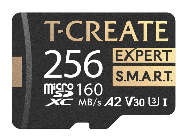 TEAMGROUP 256GB T-Create Expert S.M.A.R.T Monitored A2 microSDXC UHSI-I/U3 V30