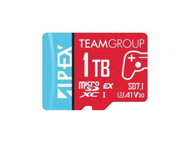Team 1TB APEX SD7.1 Ultra-Fast microSDXC UHS-I/U3 Memory Card, compatible with