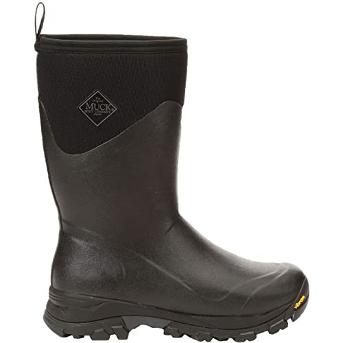 MUCK MEN'S ARCTIC ICE MID WATERPROOF SNOW BOOTS SIZE: MEN 10 (AU/UK M9) BLACK