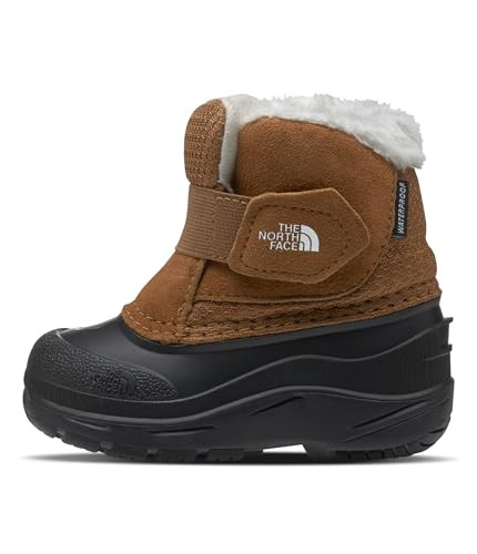 THE NORTH FACE Kids' Alpenglow II Insulated Snow Boot Waterproof Brown,Size 7